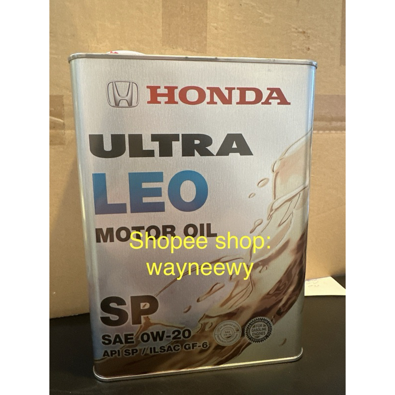 New Pacakaging Honda Ultra Leo Motor Oil W Sp Grade Original Shopee Malaysia