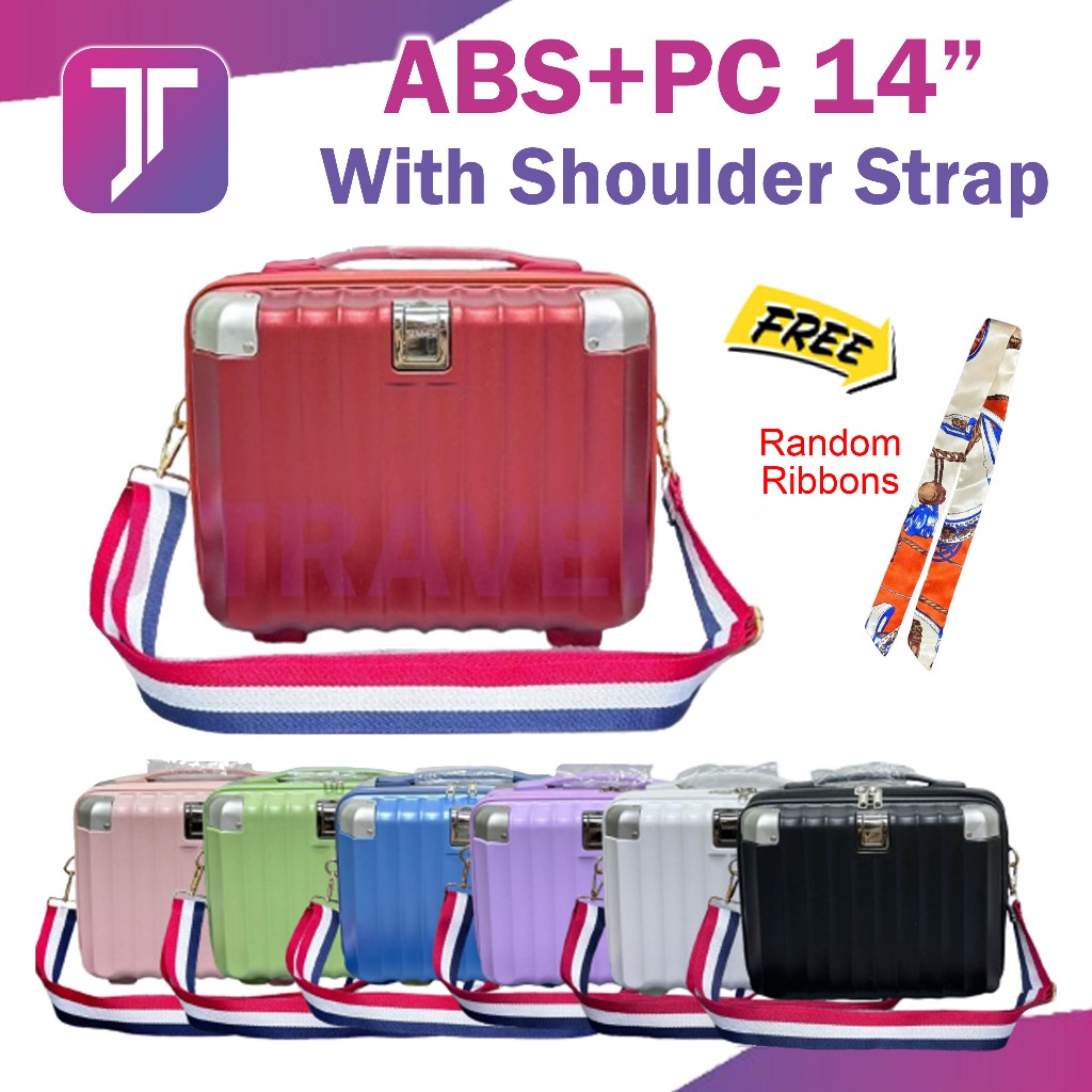 Jtravel 14” ABS+PC Fashion Mini Luggage Shoulder Straps
