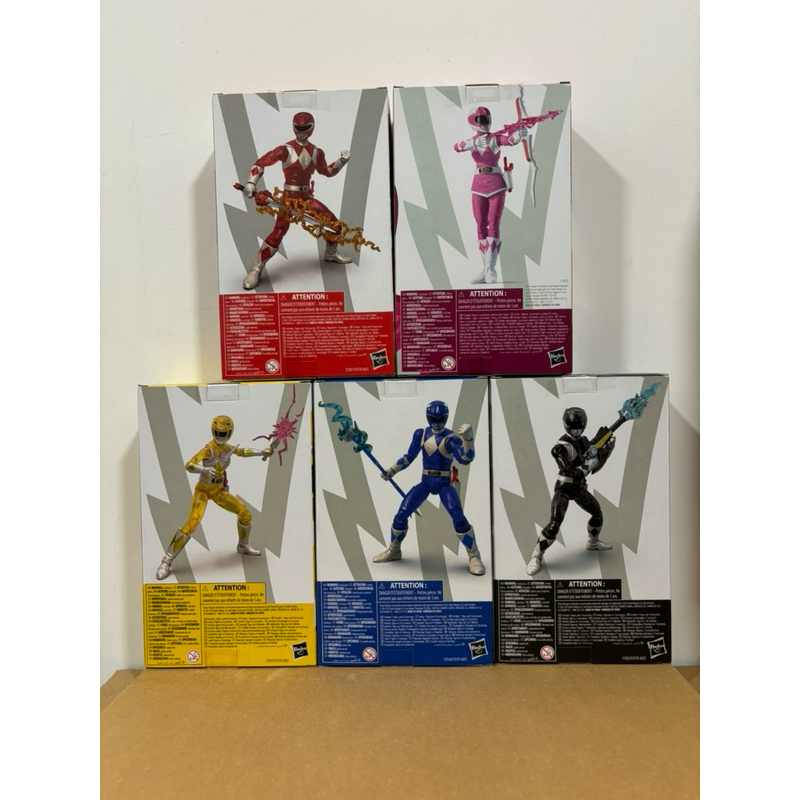 Power Ranger Lightning Collection Mighty Mophin Metallic Red Blue Black ...