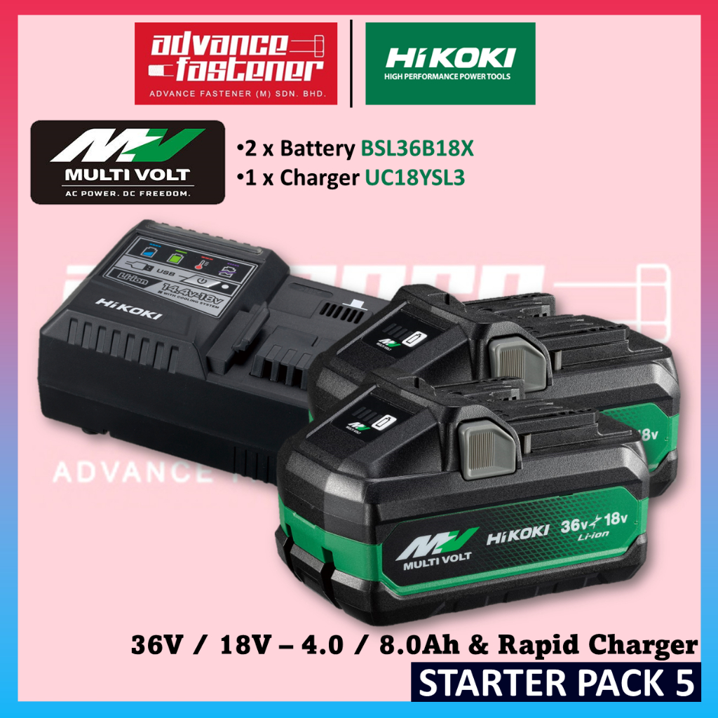 HiKOKIバッテリー BSL36A18X 36V/18V5.0Ah 2個セット ☆未使用