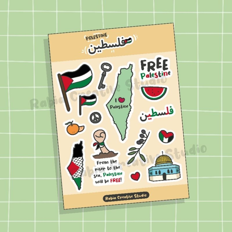 PALESTINE Sticker Sheet | Shopee Malaysia