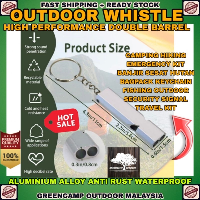 WISEL KECEMASAN OUTDOOR SURVIVAL KIT EMERGENCY WHISTLE BANJIR TRAVEL ...