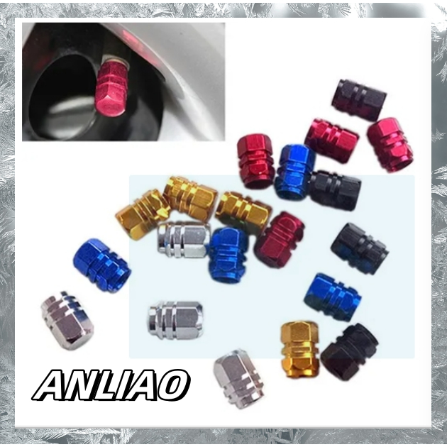 4Pcs Aluminum Tire Wheel Rims Stem Air Valve Caps Tyre Cover Car Truck ...