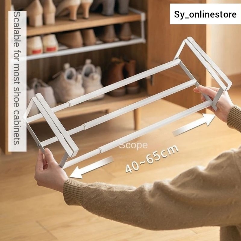 Household Retractable Shoe Rack Layered Partition Shoe Holder Design ...