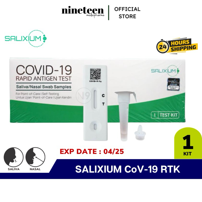 SALIXIUM Saliva/Nasal 2in1 Covid19 Home Self Antigen Test Kit (RTK