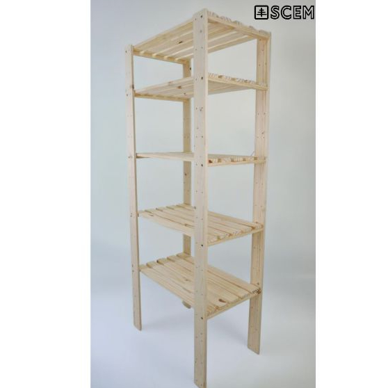 Rak Kayu 5 Lapisan, Wooden Rack, Storage Racks, Bookshelves, Wooden ...
