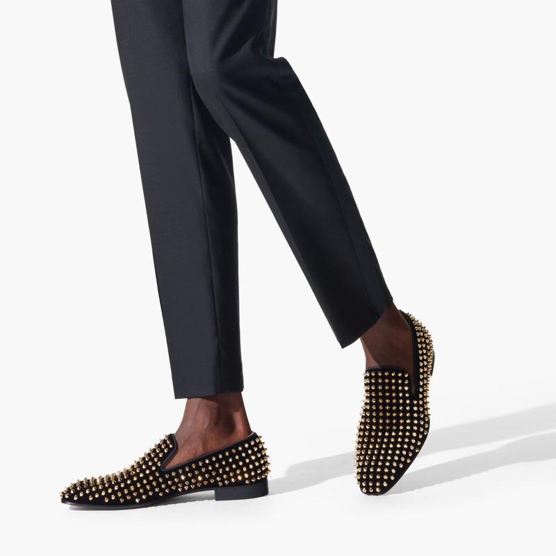 Christian shops Louboutin Dandelion Spikes Leather