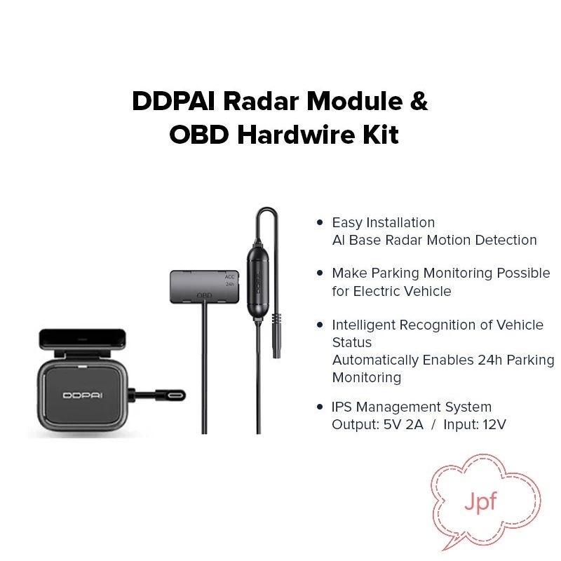 рџ ґрџ ґddpai N5 Dual Radar Module Obd Hardwire Kit 24h Parking Monitoring