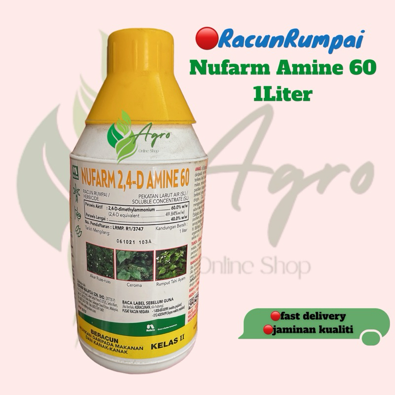 1L Nufarm Amine 60 /Racun Rumpai (Sama dgn Kenso Hextar Amine Rarity ...