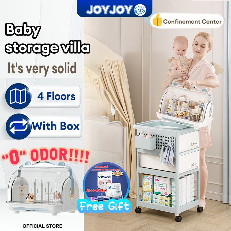 ️‍🔥Free returns ️‍🔥Baby Storage Rack Set 3/4 tier Trolley Rack Quality ...