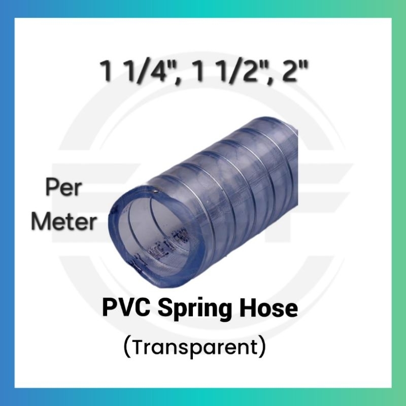 PVC Steel Wire Spring Hose by METER 1 1/4