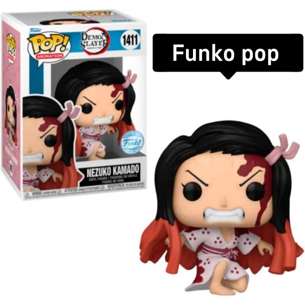 Figurine Funko Pop! Demon Slayer - Nezuko Kamado Agenouillée N°1411, Exclusive, Neuve