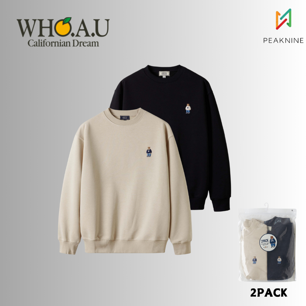 WHO.A.U (UNISE) STAVE Long Sleeve 1+1 Steve 2PACK