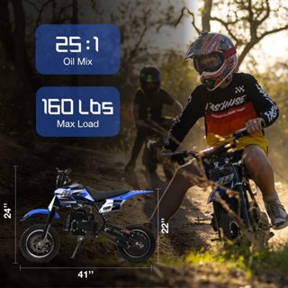 Mini Dirt Bike Gas Power 2 Stroke 49cc Motorcycle Holeshot Off Road Motorcycle Holeshot Pit Bike Small Racing Motorbike Shopee Malaysia