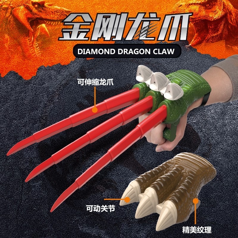 Toy Simulation Dinosaur Retractable Claw | Shopee Malaysia