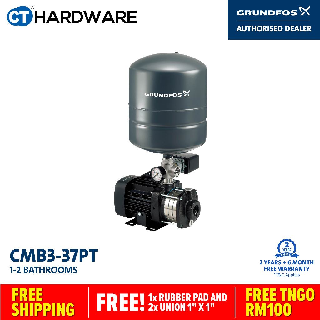 Grundfos Cmb3 37pt Home Water Pressure Booster Pump Shopee Malaysia