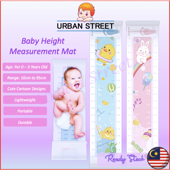 Newborn Baby Infant Height Ruler Measuring Mat Growth Chart Kids ...