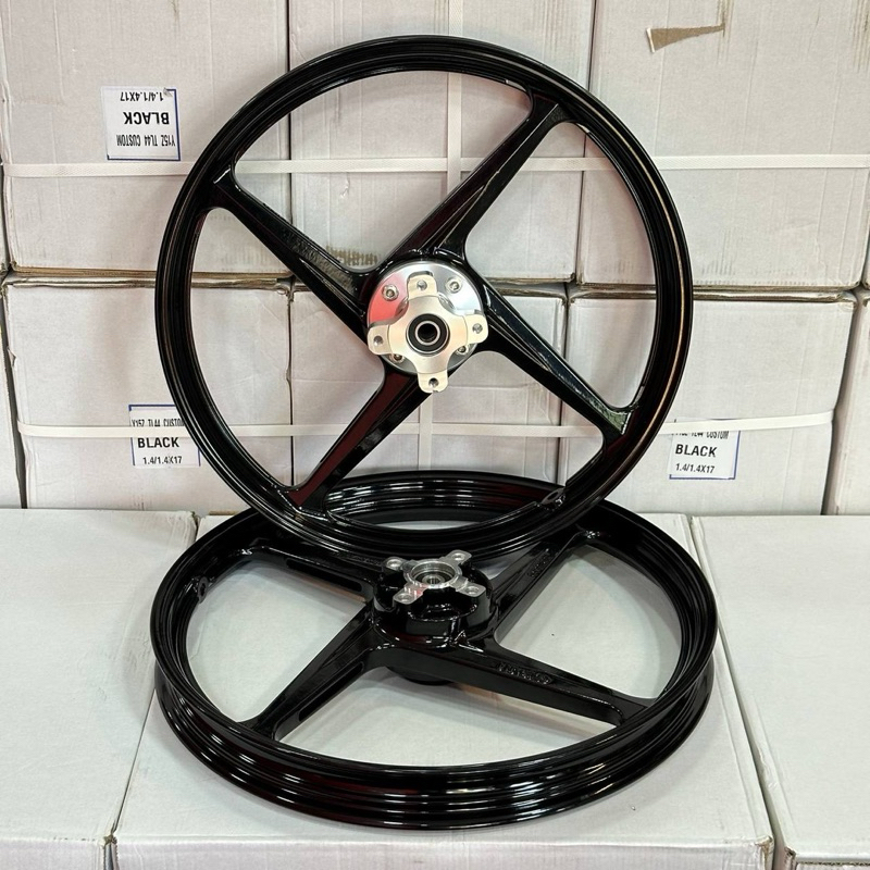 Y15 RIM 4 BATANG CUTTING SUPERFLY CUSTOM HUB HITAM | Shopee Malaysia