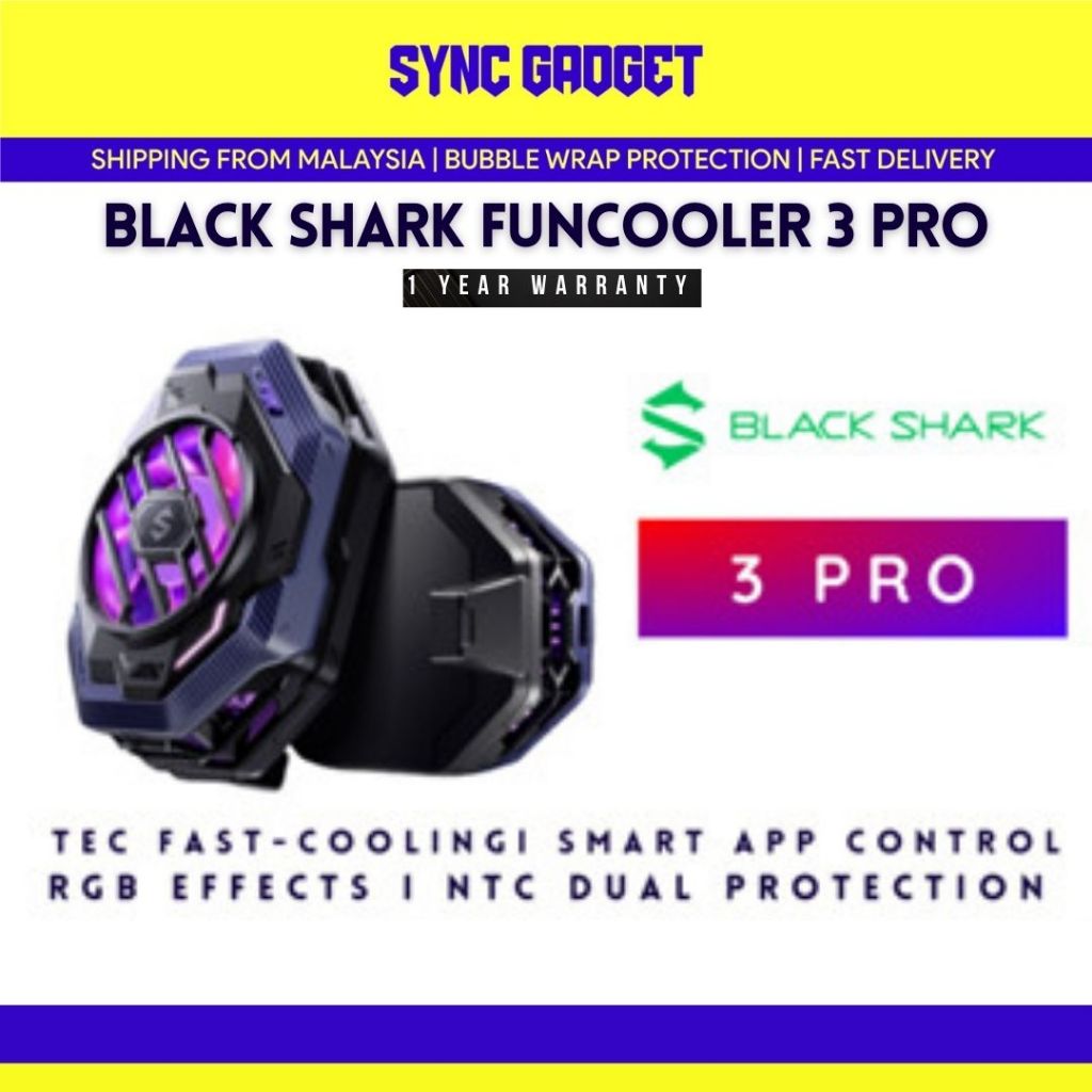BLACK SHARK FunCooler 3 Pro [Extreme Fast-Cooling In 10 Sec | |RGB ...