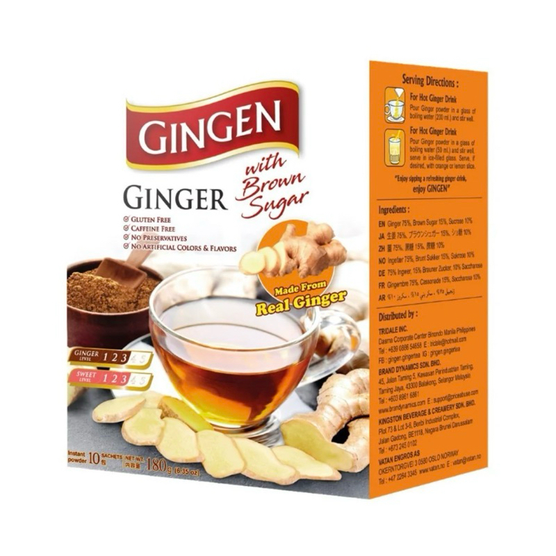 Gingen Instant Ginger With Brown Sugar Original 180g | Shopee Malaysia