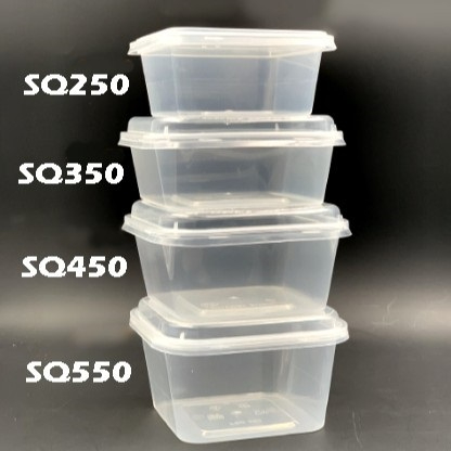 SQ250 / SQ350 / SQ450 / SQ550 / SQ650 PP Container with lid ...