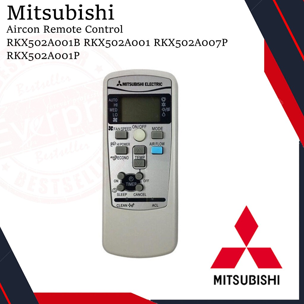 Mitsubishi Heavy Industries Aircond Remote Control RKX502A001B ...