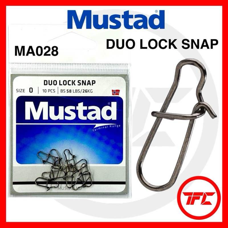 MUSTAD Duo Lock Snap MA028 Casting Luring Stainless Steel | Shopee Malaysia