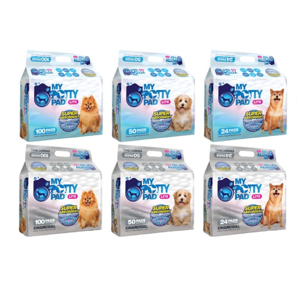 My Potty Pad LITE (Pet Training Pad/ Wee Wee Pad)- Original/ Charcoal ...