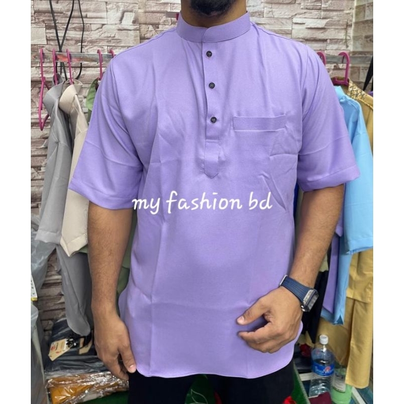 KURTA RAYA LENGAN PENDEK SLIM FIT TANPA. Lower price. good quality ...