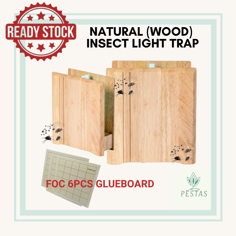 Discreet Natural Insect Light Trap [PERCUMA 6PCS Glueboard] | Perangkap ...