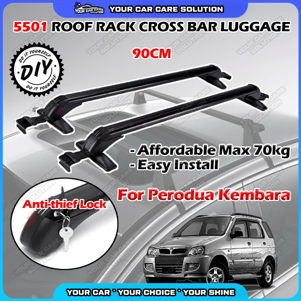 ⚠️ For Perodua Kembara 5501 Car Roof Rack Roof Carrier Box 90cm Anti ...