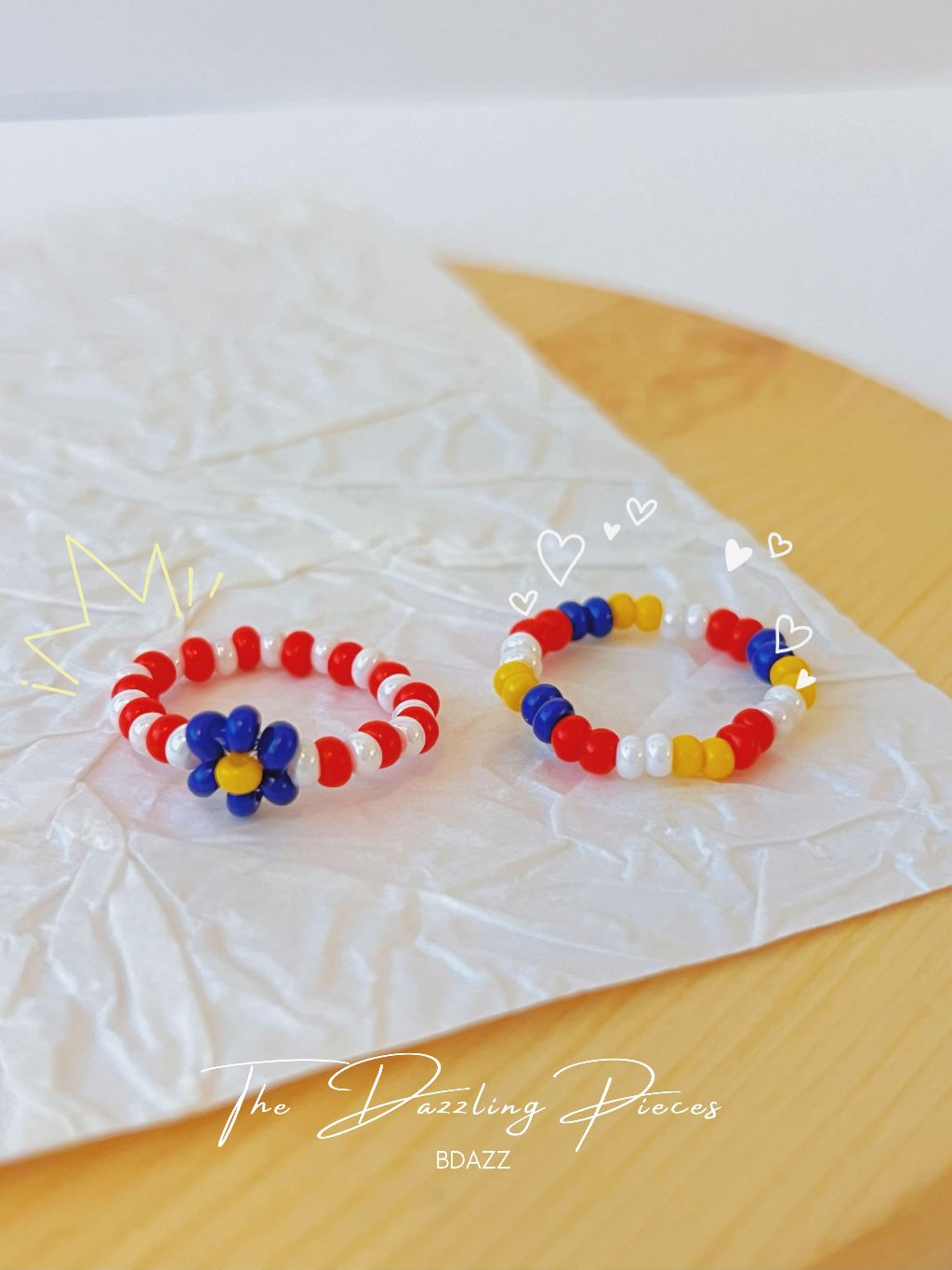 DAZZLING Cincin MERDEKA Special Edition Stretchable Flower Bead Ring 1 ...