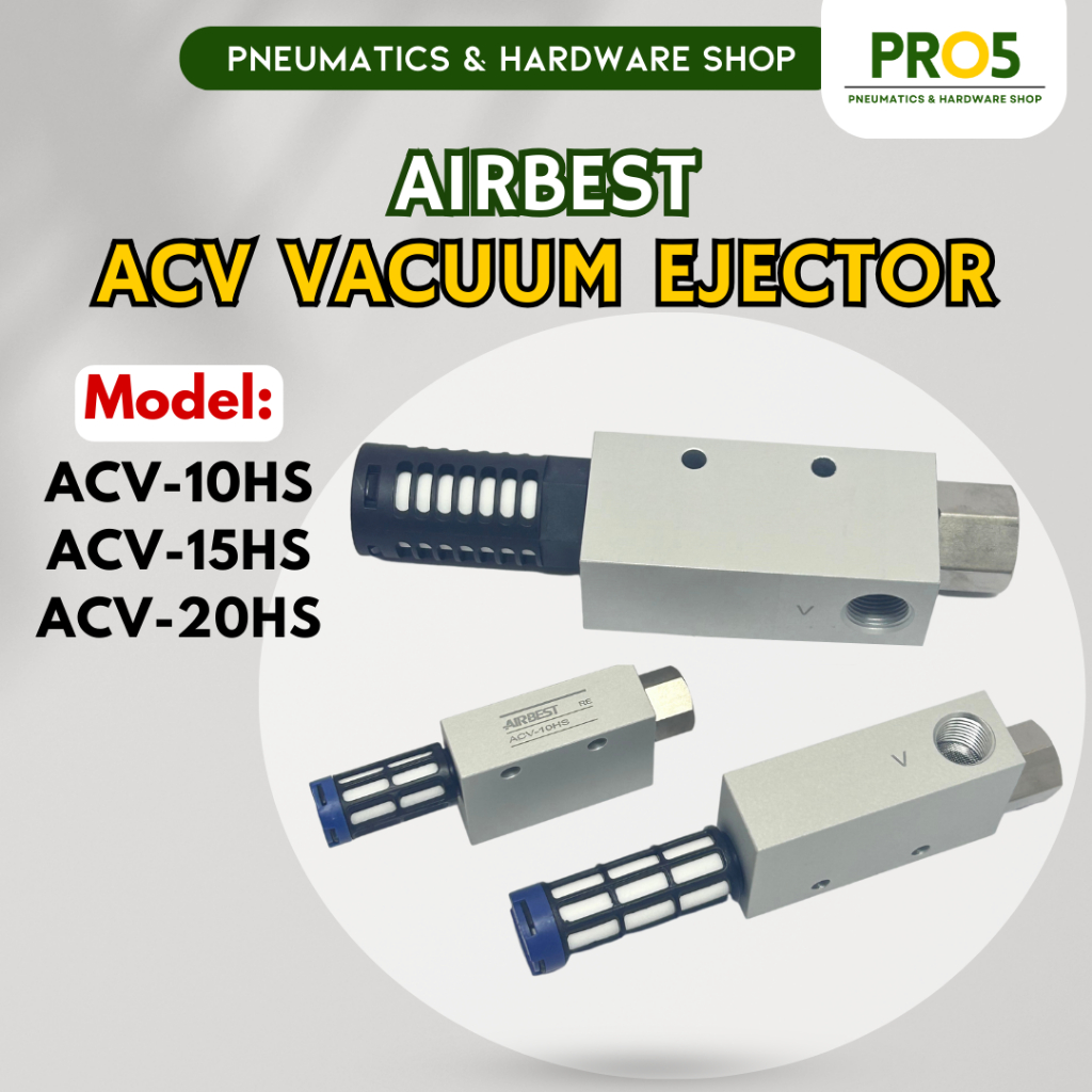 Airbest Vacuum Ejector ACV-10HS| ACV-15HS| ACV-20HS| Pneumatic Vacuum ...