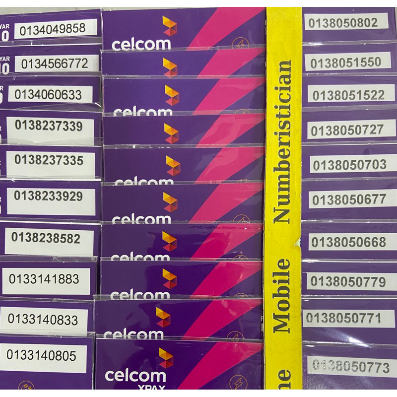 Celcom Xpax ViP Special Number 013 Bossku Bos 805 Series Prepaid ...