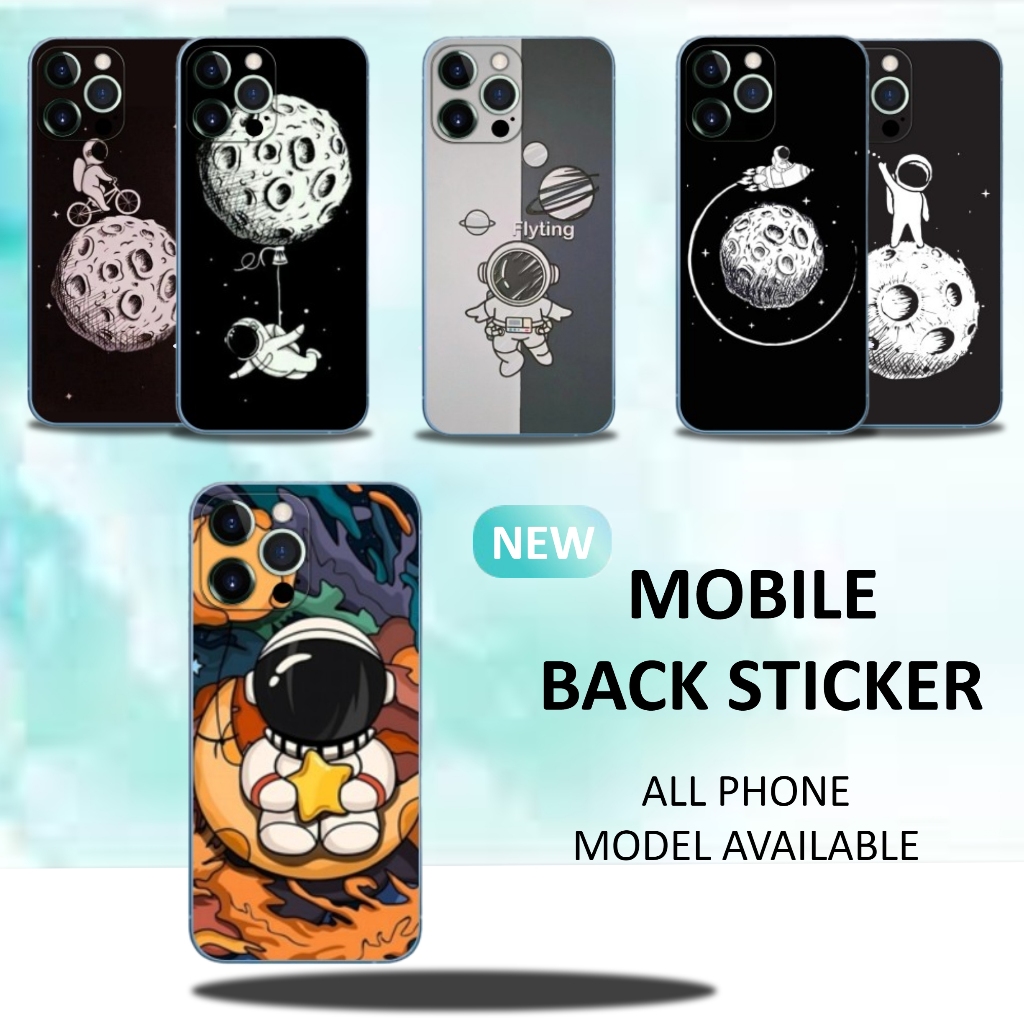 ASTRONAUT CARTOON / SPACE - PHONE BACK SKIN / SCREEN PROTECTOR FILM ...