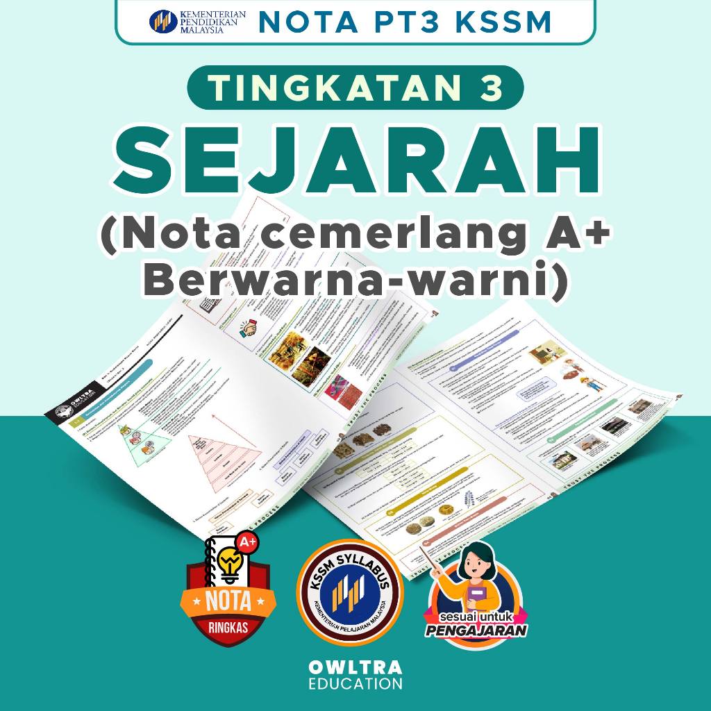 Nota Sejarah UASA Tingkatan 3 PT3 Nota A+ (Printed Note) | Shopee Malaysia