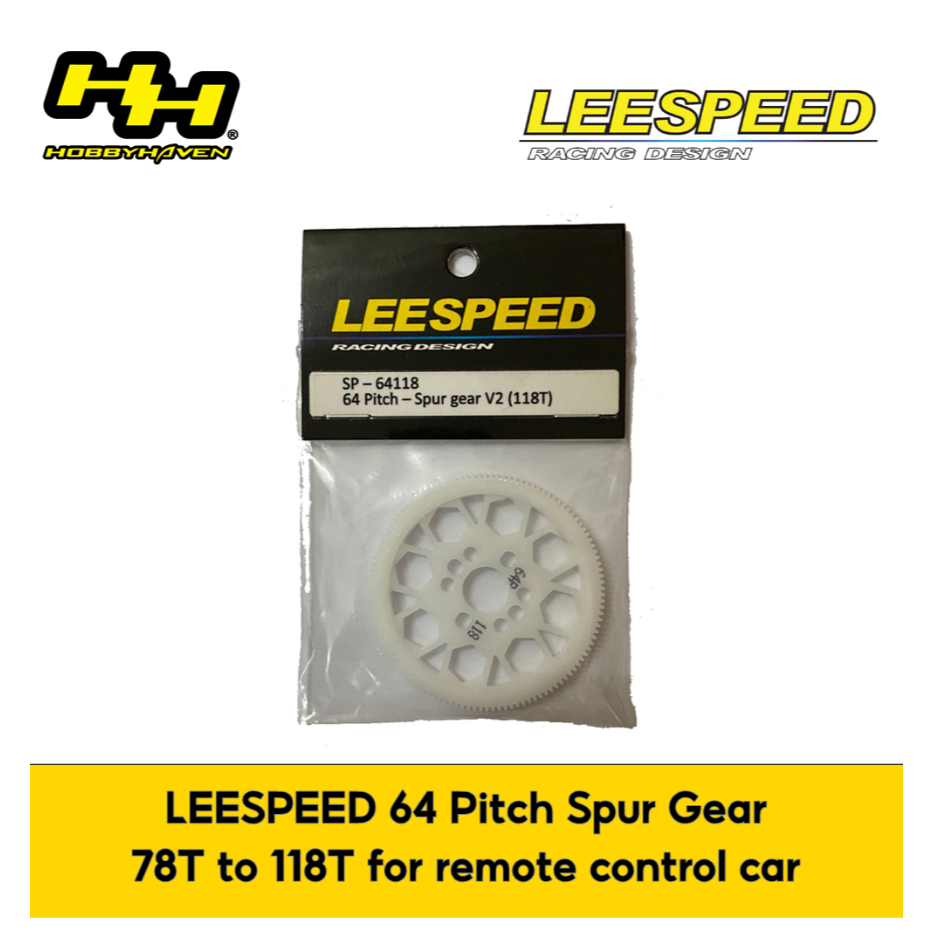 Hobby Haven LEESPEED 64 Pitch Spur Gear 78T to 118T teeth for remote ...