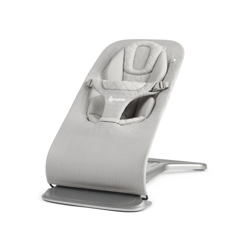 Ergobaby Evolve Bouncer Mesh Bouncer Fold Flat Natural Rocking from Newborn through Toddlerhood Newborn Ready