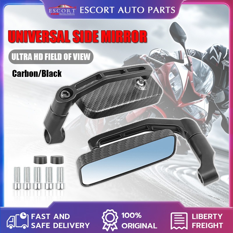 Motorcycle Universal Side Mirror Rear View Mirror Alloy CNC Racing ...