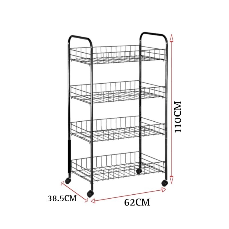 RAK PINGGAN BERODA OFFER DISH RACK WITH WHEEL MULTIPURPOSE RACK RAK ...