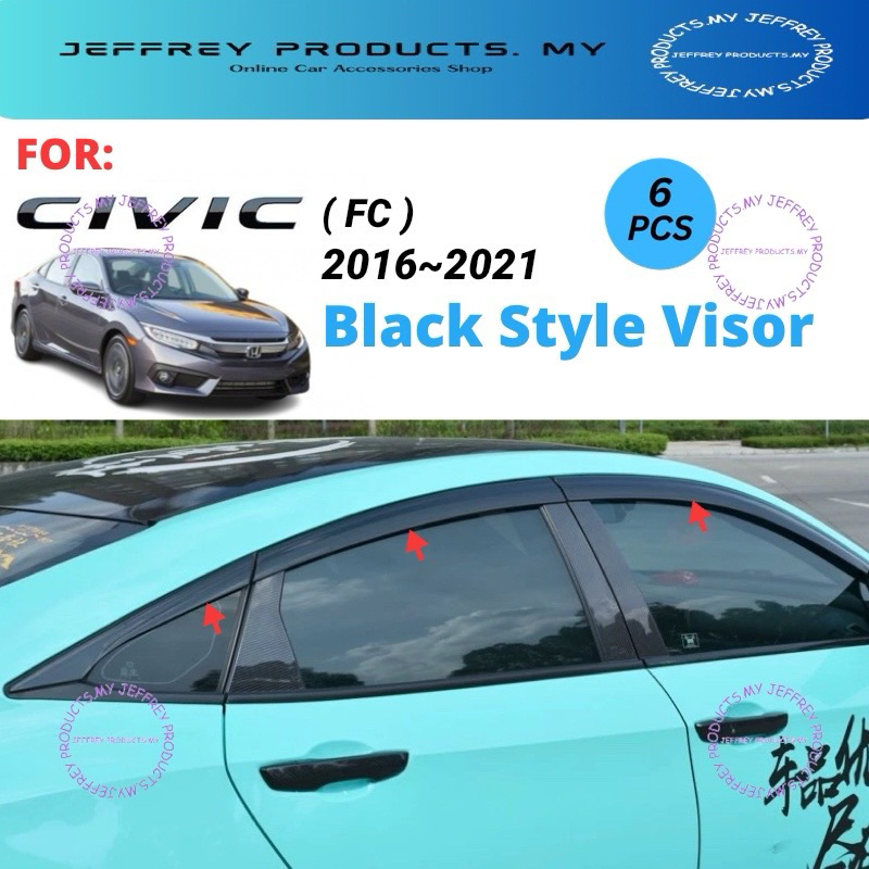 For Honda Civic (10th gen) wing mirror glass 17-21 Left side with Wide Angle