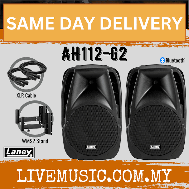 Laney AH112-G2 Audiohub Venue 2-Way Active Speaker System w/Speaker ...