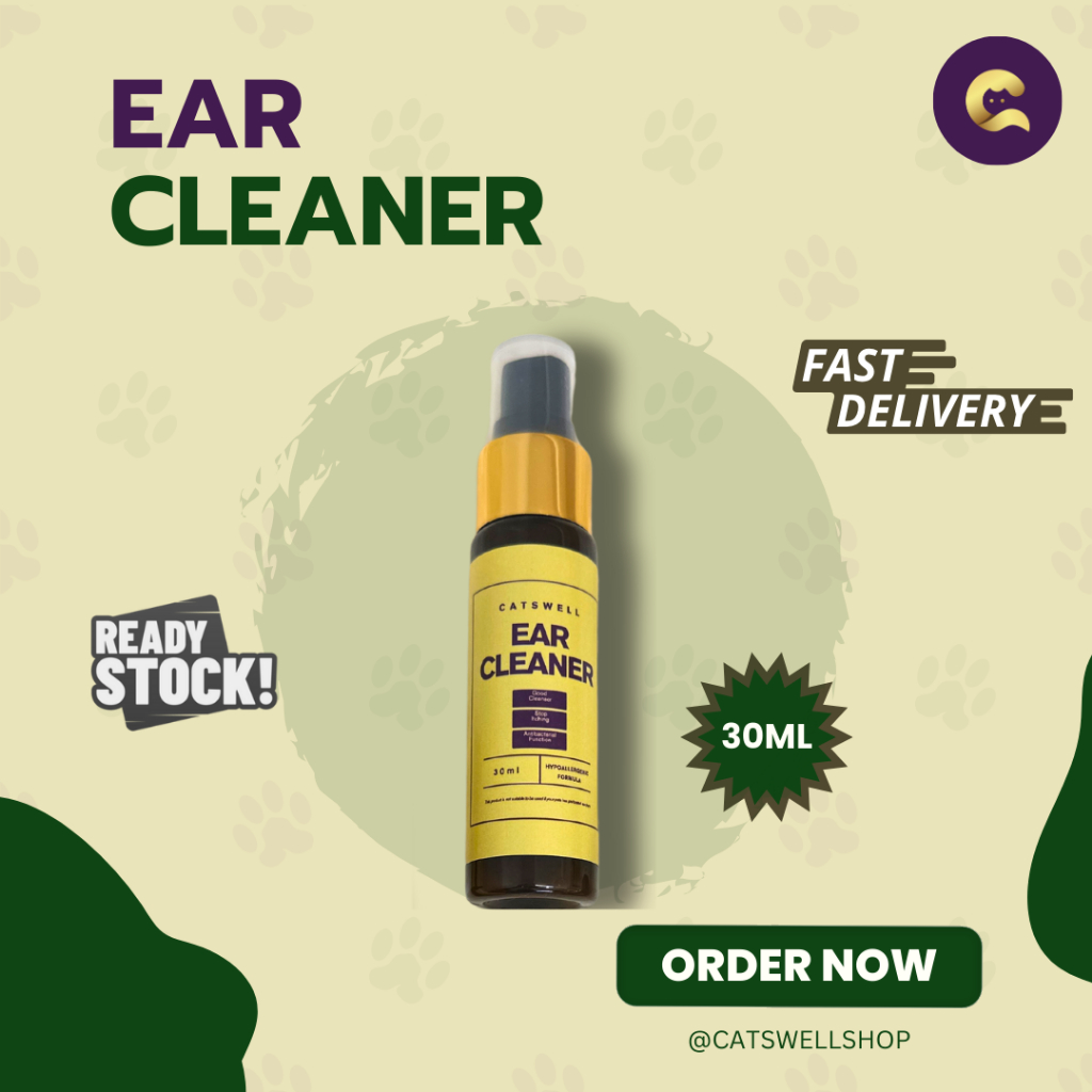 Catswell Ear Cleaner ( Ear Cleaner Untuk Kucing ) | Shopee Malaysia