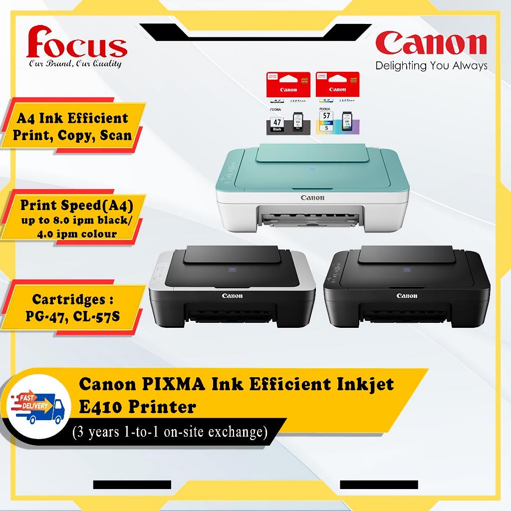 Canon Pixma ALL in One E410 Ink EFFICIENT PRINTERS [Print, Scan, Copy ...