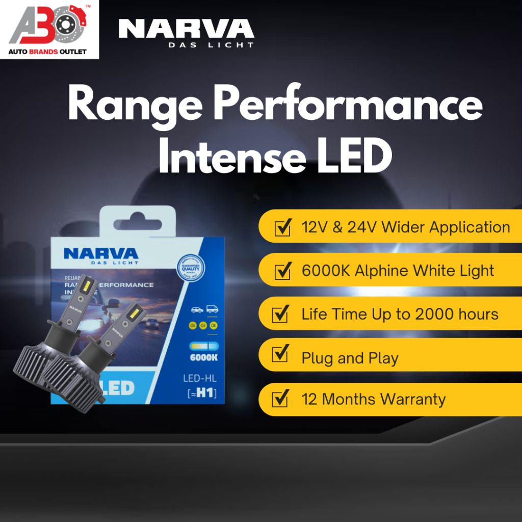 NARVA Range Performance Intense LED Headlight Bulb Set 12V & 24V (6000K ...