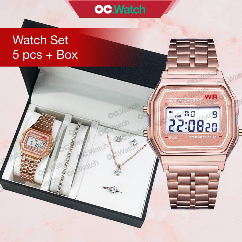 OCwatch Jam Tangan Perempuan Set Jam Wanita Ladies Watch Gift Set ...
