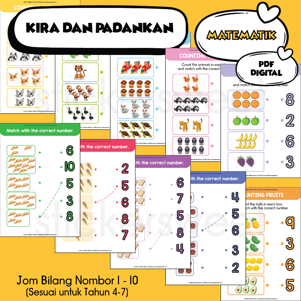 Matematik Prasekolah Math Buku 6 Tahun PDF Softcopy Latihan 5 Tahun ...