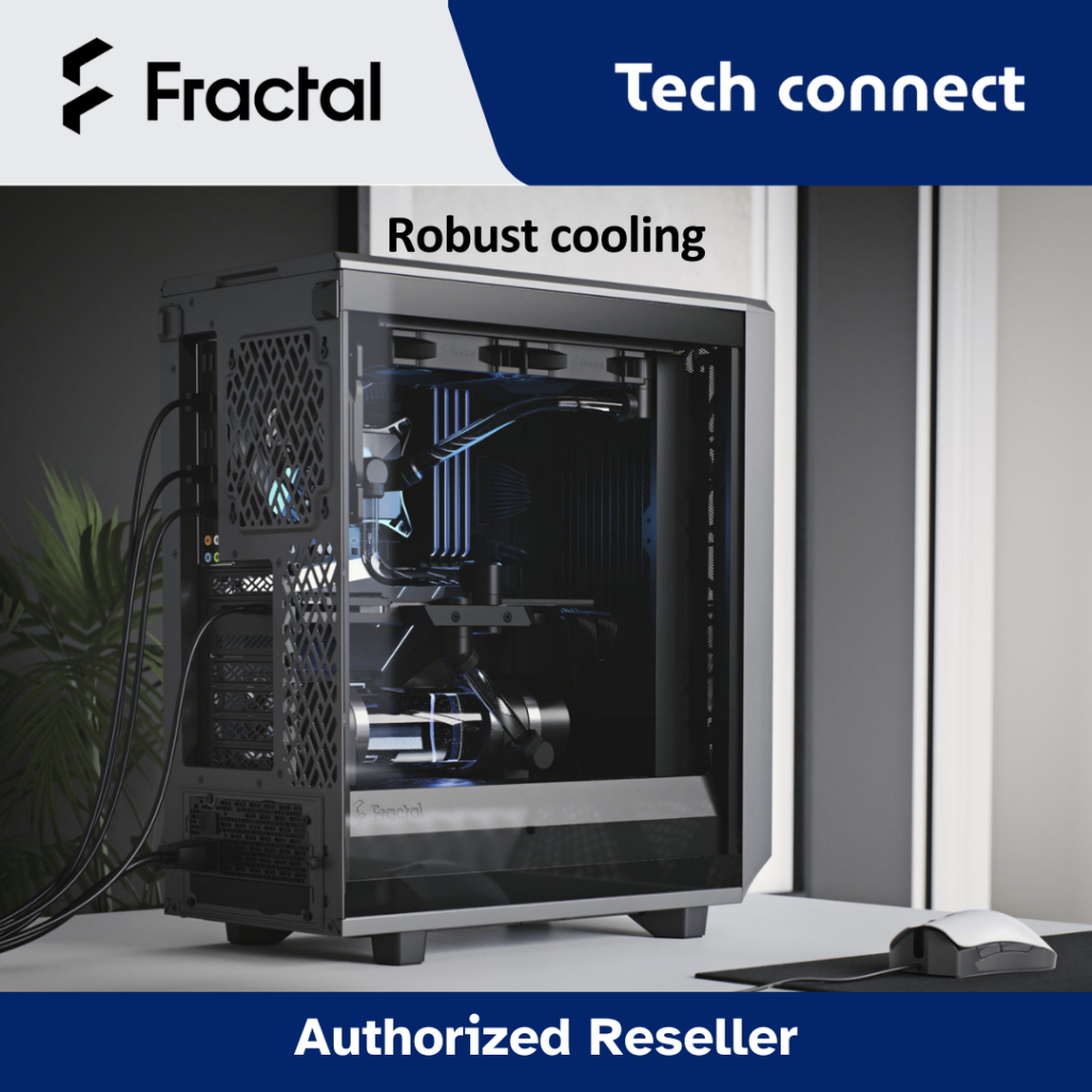 Fractal Design Meshify 2 Compact Grey TG Light Tint Mid Tower Casing ...