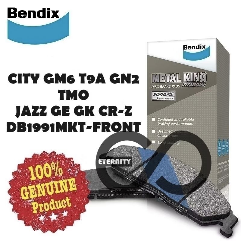 Original Bendix DB1991MKT Front Brake Pad - H/D City TMO/GM6 T9A GN2/CR ...