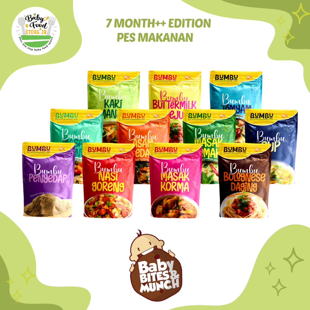 Baby Bites & Munch - RTE Bumbu Makanan Bayi (Paste) Sedia Dimakan 70g ...